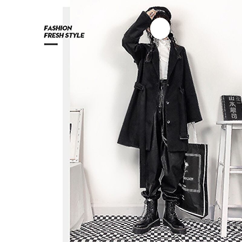3点セット割り ロング丈アウター ハイネックトップス Puレザーパンツ 3点 秋冬 ゴスロリ ストリート系 Jkスタイル アーミースタイル オルチャン 原宿系 10代 代 大人きれいな私を叶える Marriages