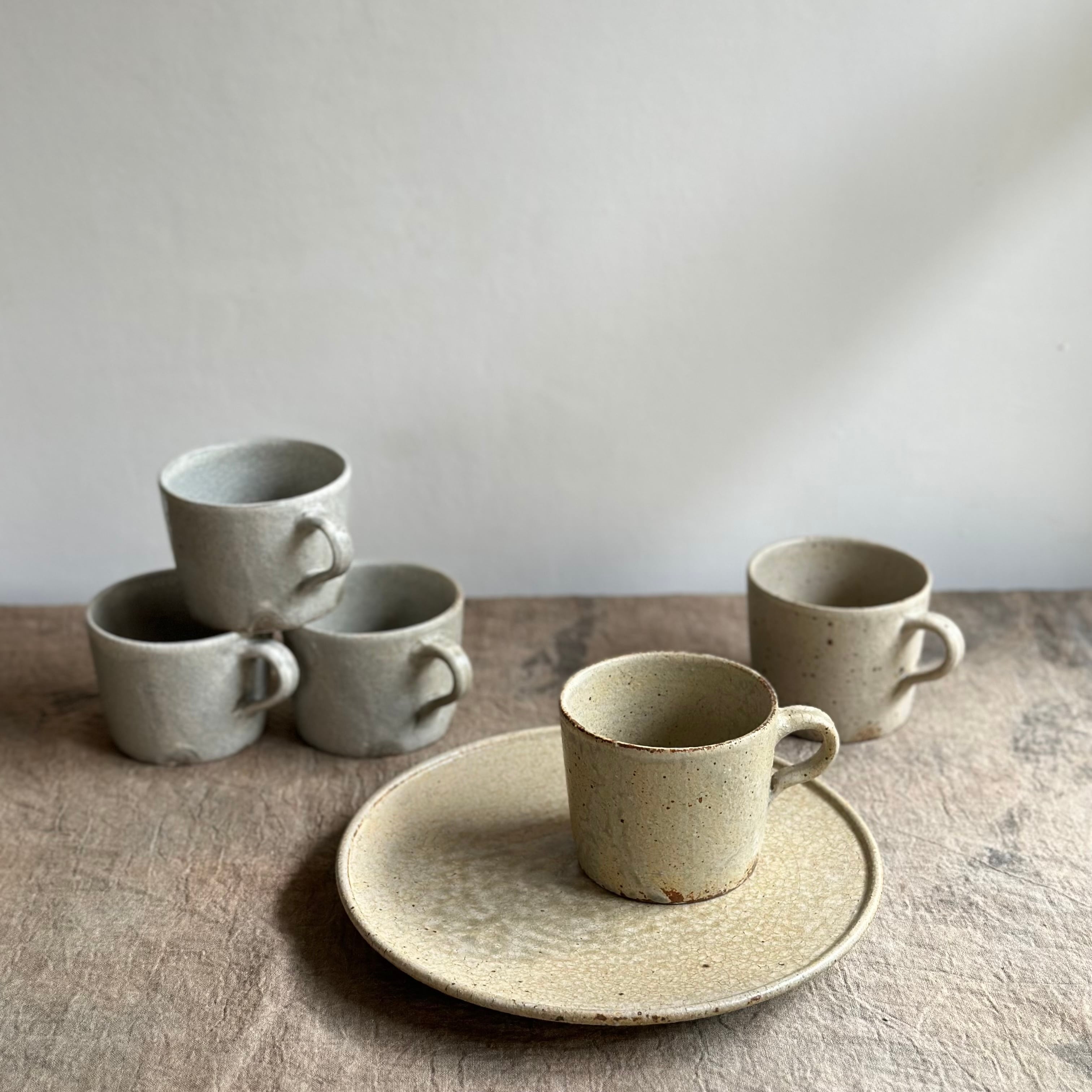 叶谷真一郎 7.5寸玉縁皿 灰粉引 | gallery 一白