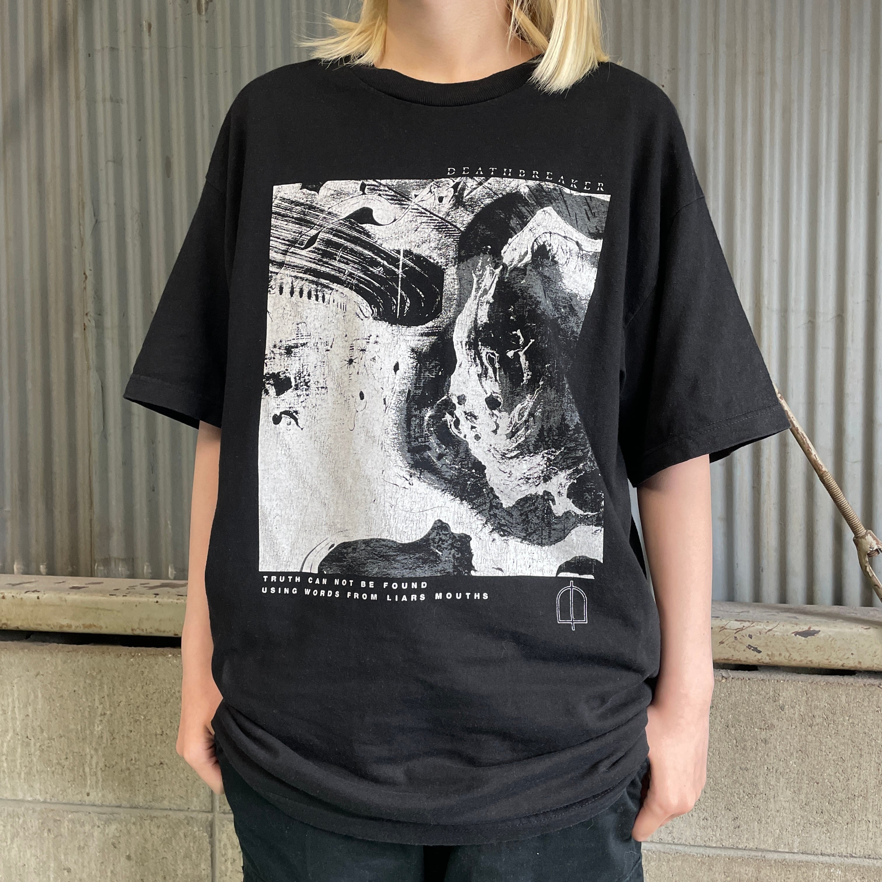 DEATH BRAKER アート グラフィック プリント バンドTシャツ メンズL 