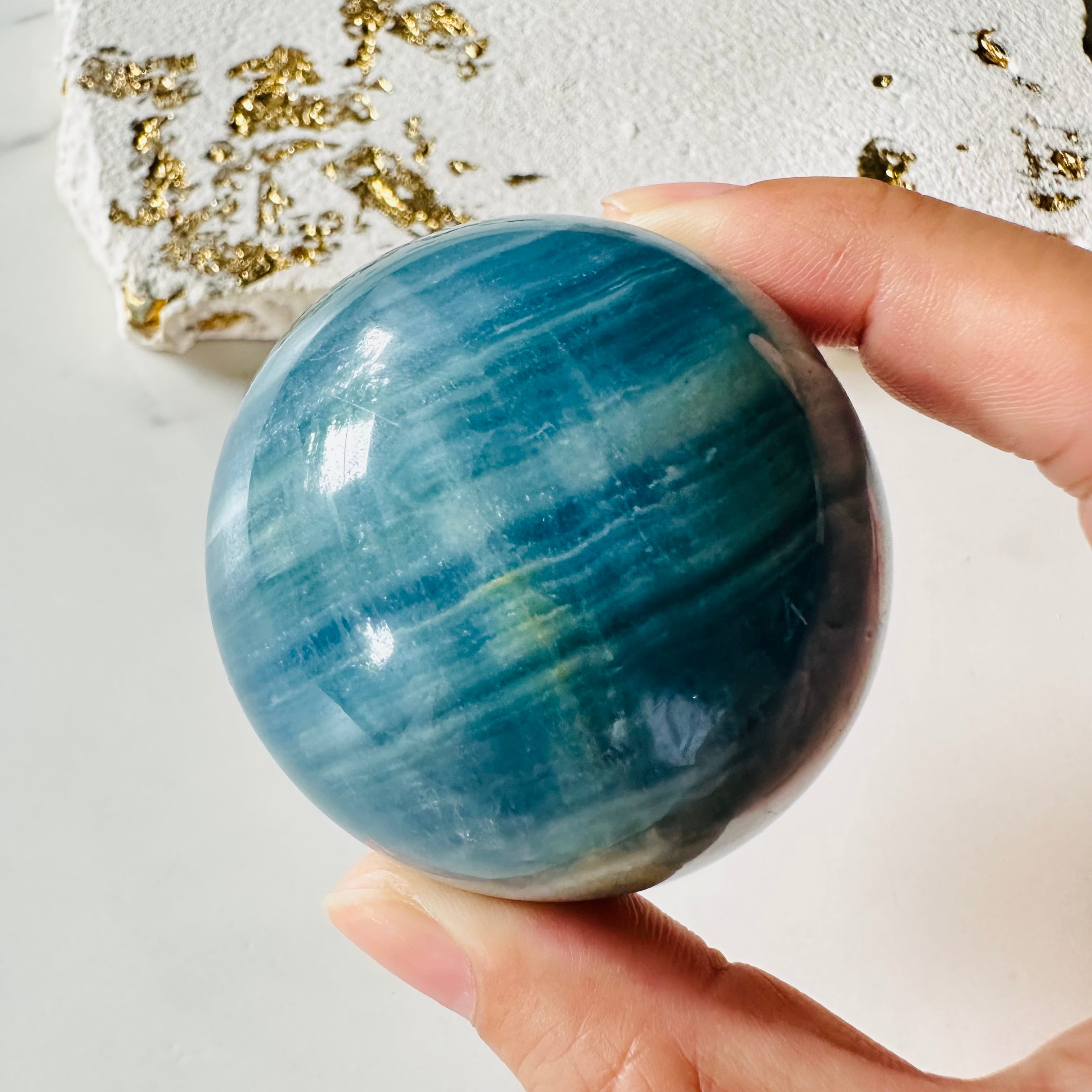 ＊＊☆プロフ必読☆＊＊　はち様　高品質　ブルーオニキス　スフィア ☆プロフ必読☆＊＊はち様高品質ブルーオニキススフィア