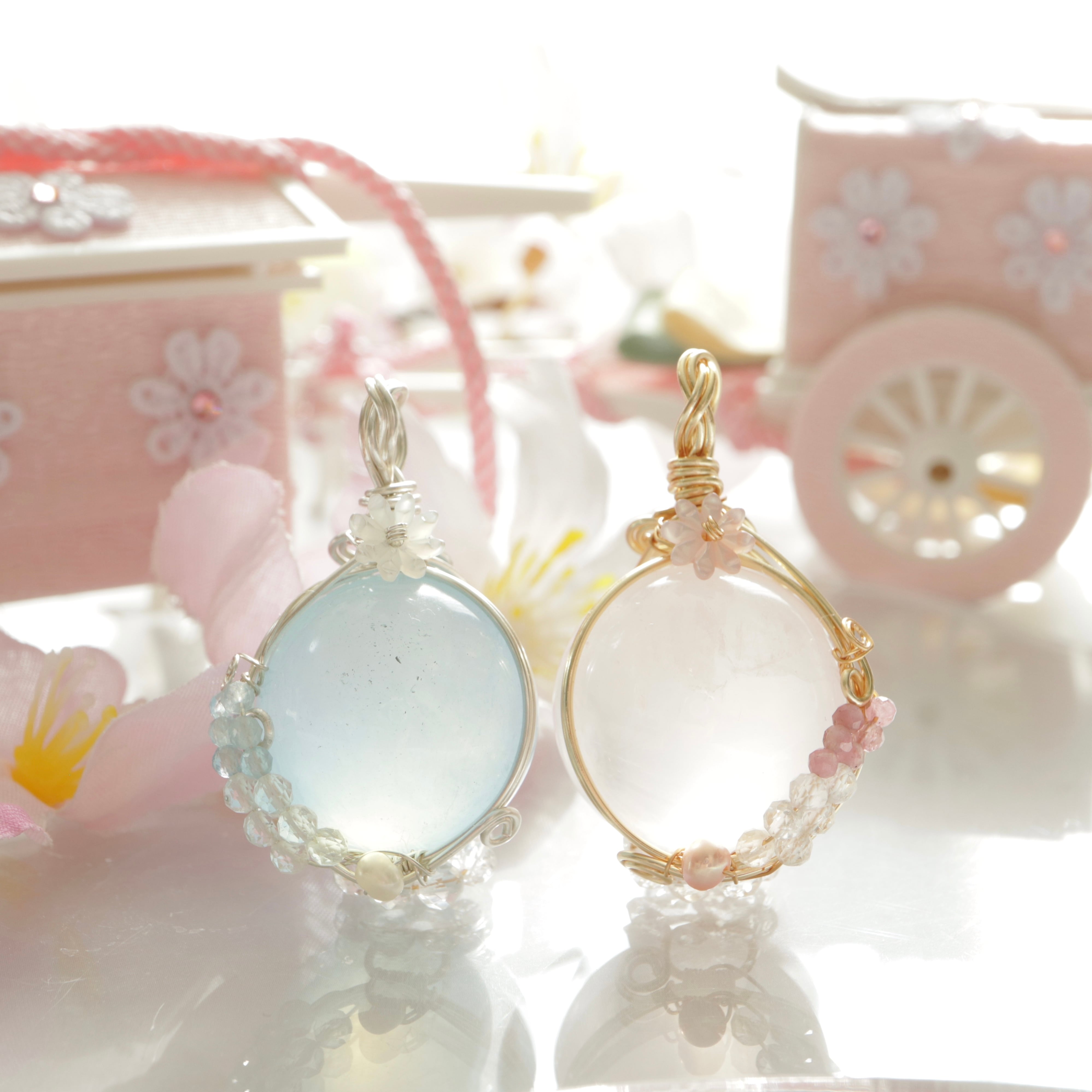 数量限定 天然石のお雛まつり