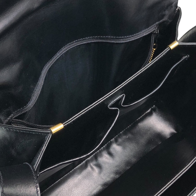 CELINE セリーヌ ショルダーバッグ ブラック ブラゾン レザー vintage ヴィンテージ オールド ikbdre