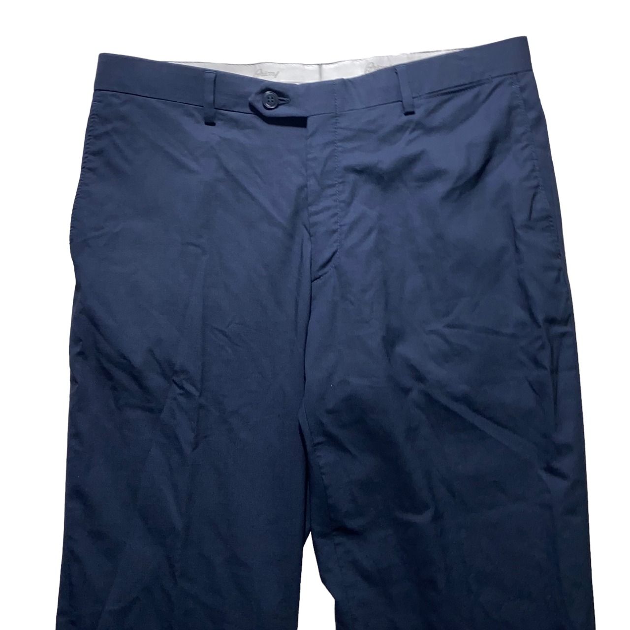 BRIONI dark navy stretch slacks