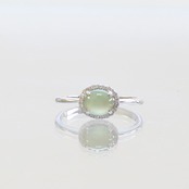 マスカットグリーン翡翠リング K10WG clear green jade diamond A貨翡翠 jd_rg2048