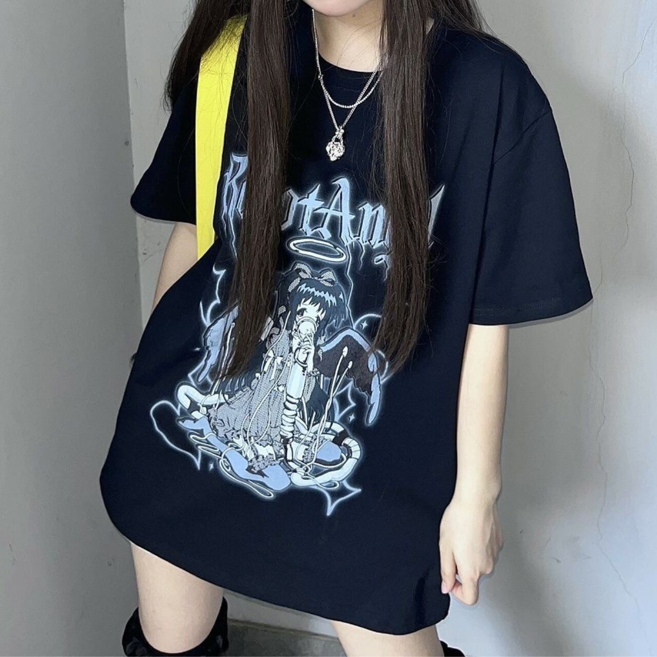 ダークガールデザインＴシャツ　2color　1177