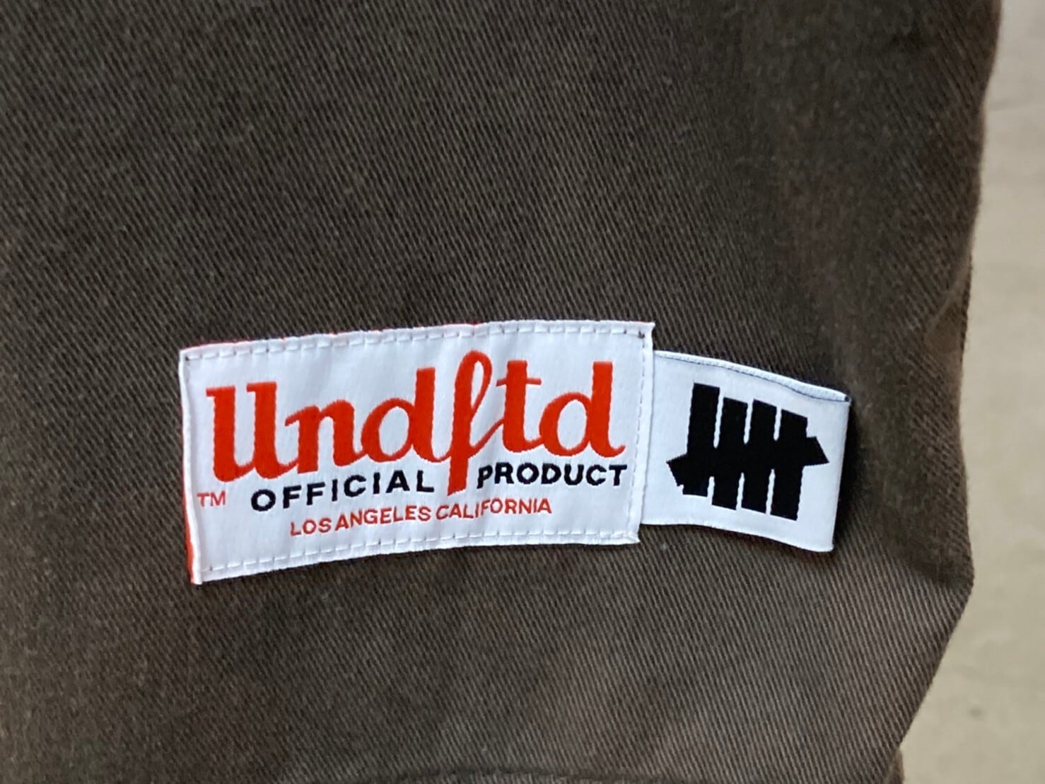 UNDEFEATED WASHED TWILL BASEBALL JERSEY BROWN MEDIUM 40642 | BRAND  