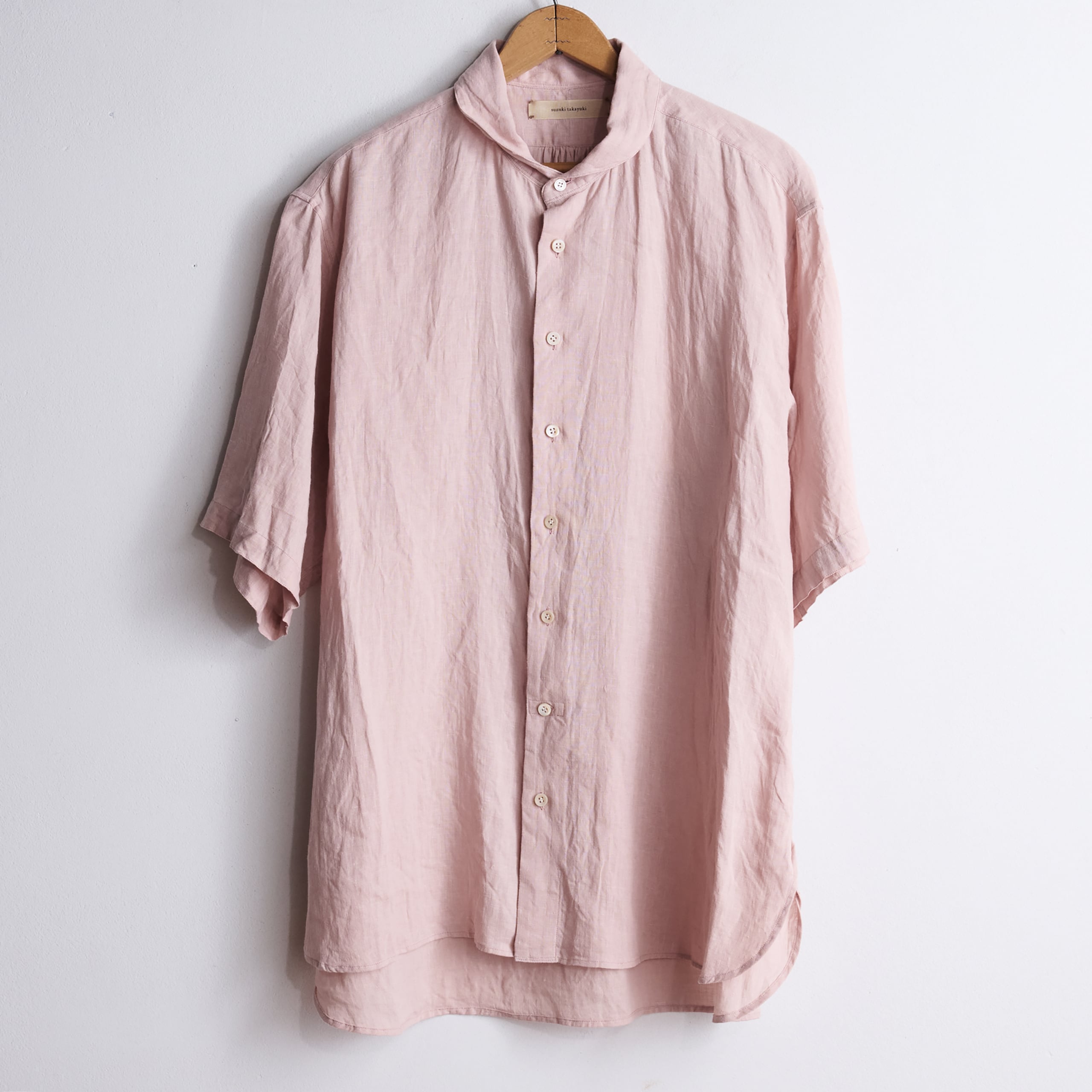 suzuki takayuki スズキタカユキ round-collar shirt S263-05 classic