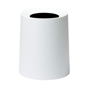 【数量限り】ideaco(イデアコ) ゴミ箱 丸型 11.4L 直径26?高さ31.5cm TUBELOR HOMME rich white (チューブラー オム リッチホワイト)