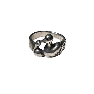vintage silver ring " duck "