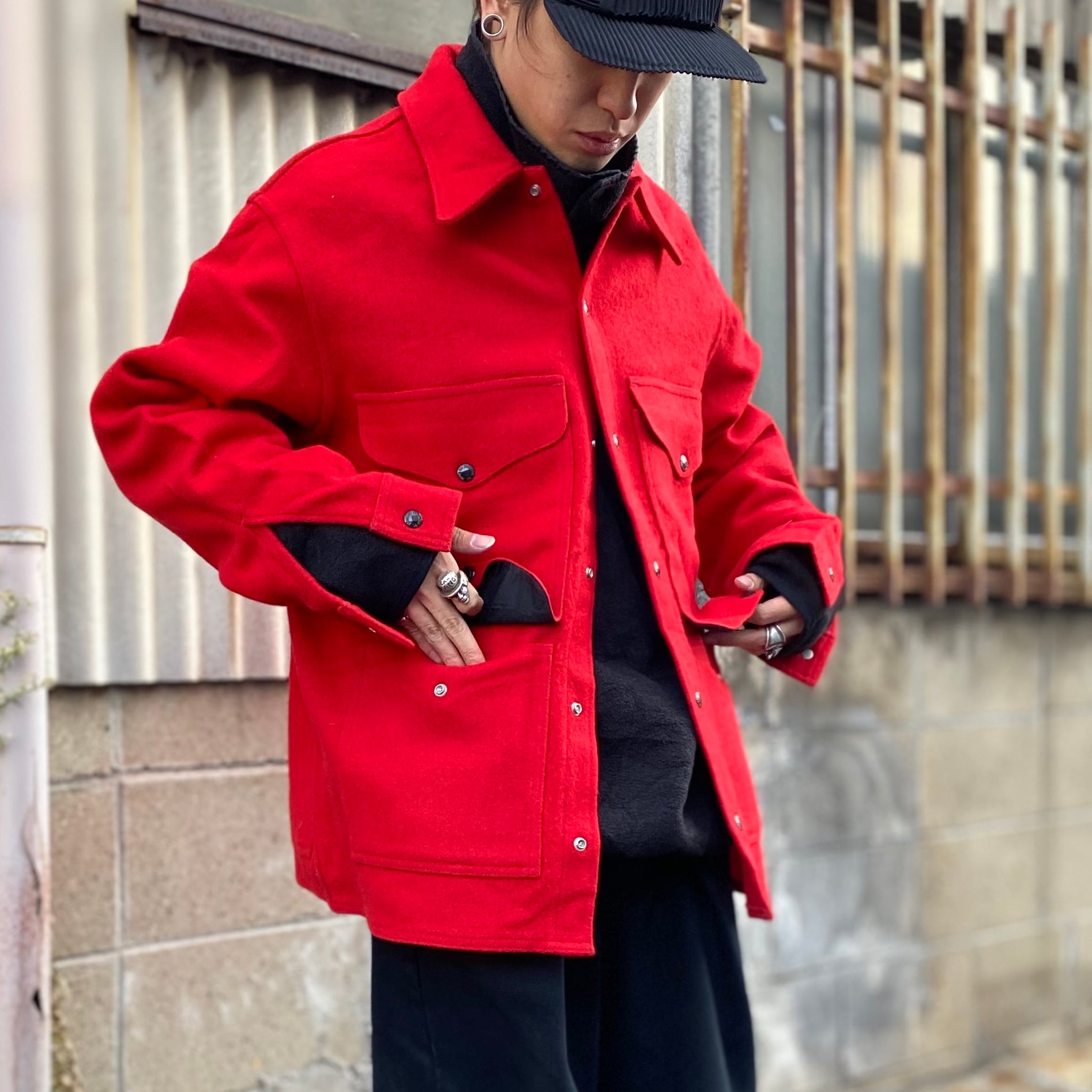 ビンテージ Filson Garment フィルソン マッキーノクルーザー ウールジャケット ヴィンテージ レッド 赤色 メンズxxl相当 古着 ワーク ジャケット Cave 古着屋 公式 古着通販サイト