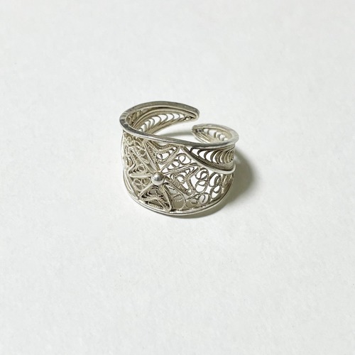 Bali 925 Silver Filigree Ring