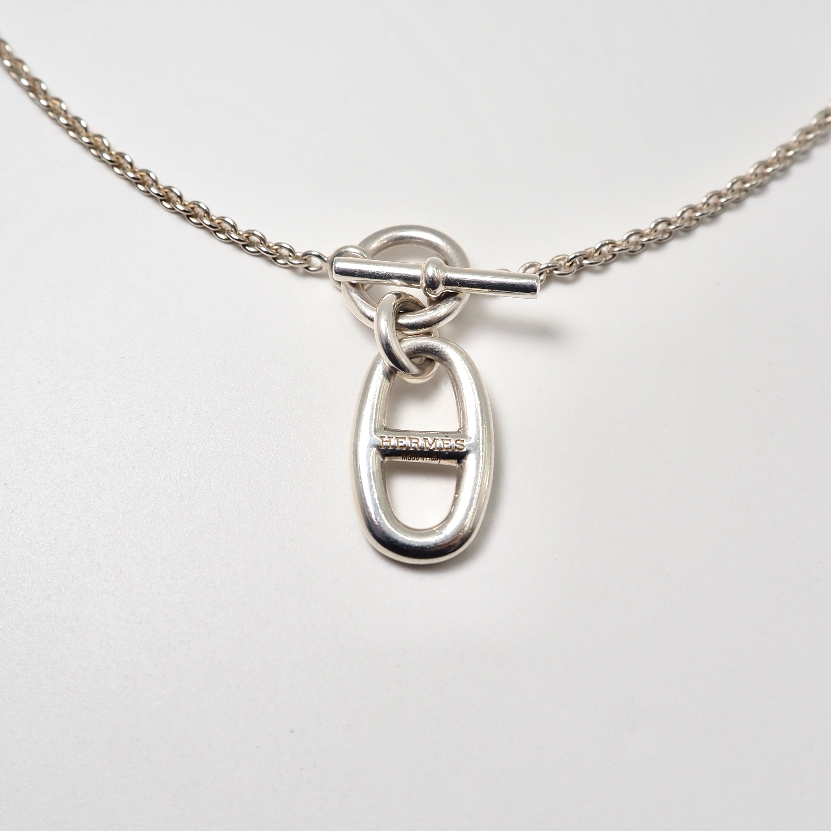 HERMES シェーヌダンクルアミュレット ネックレス シルバー925