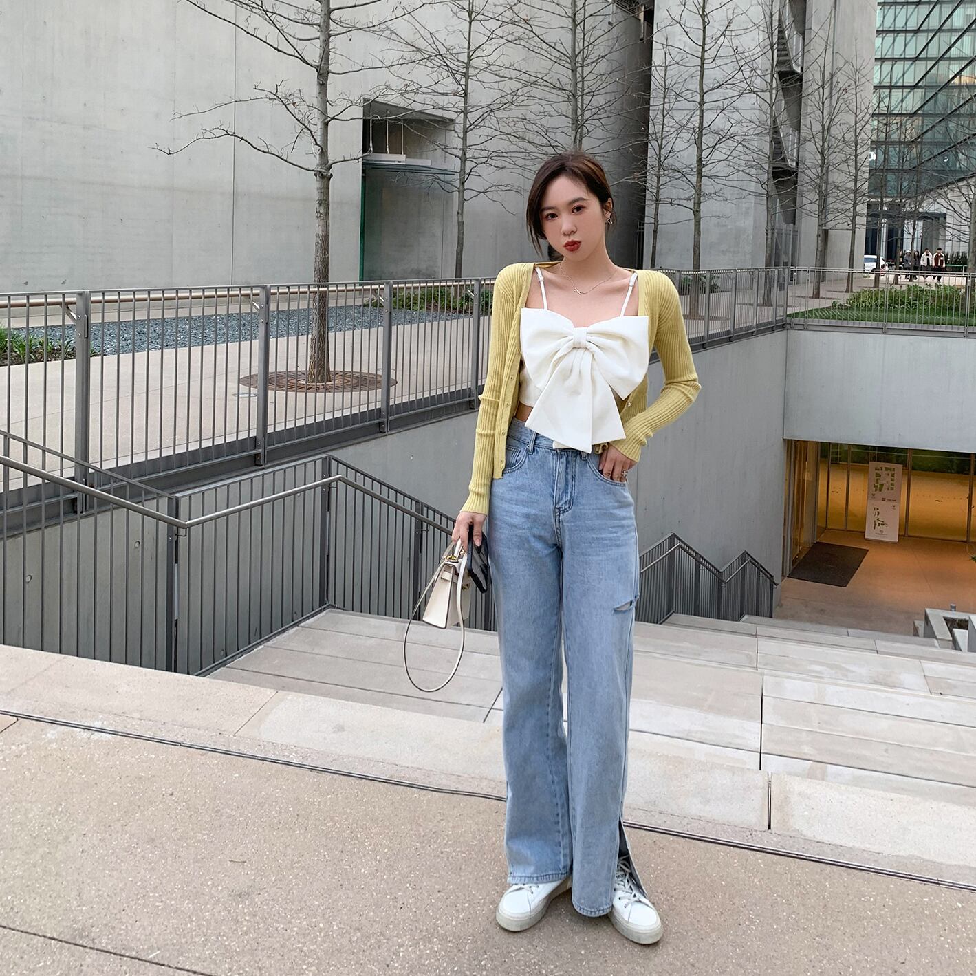 ショートニットカーディガンスプリングサマー薄手ブラウス 春物 夏物 6Du_Shop_Women75111072105