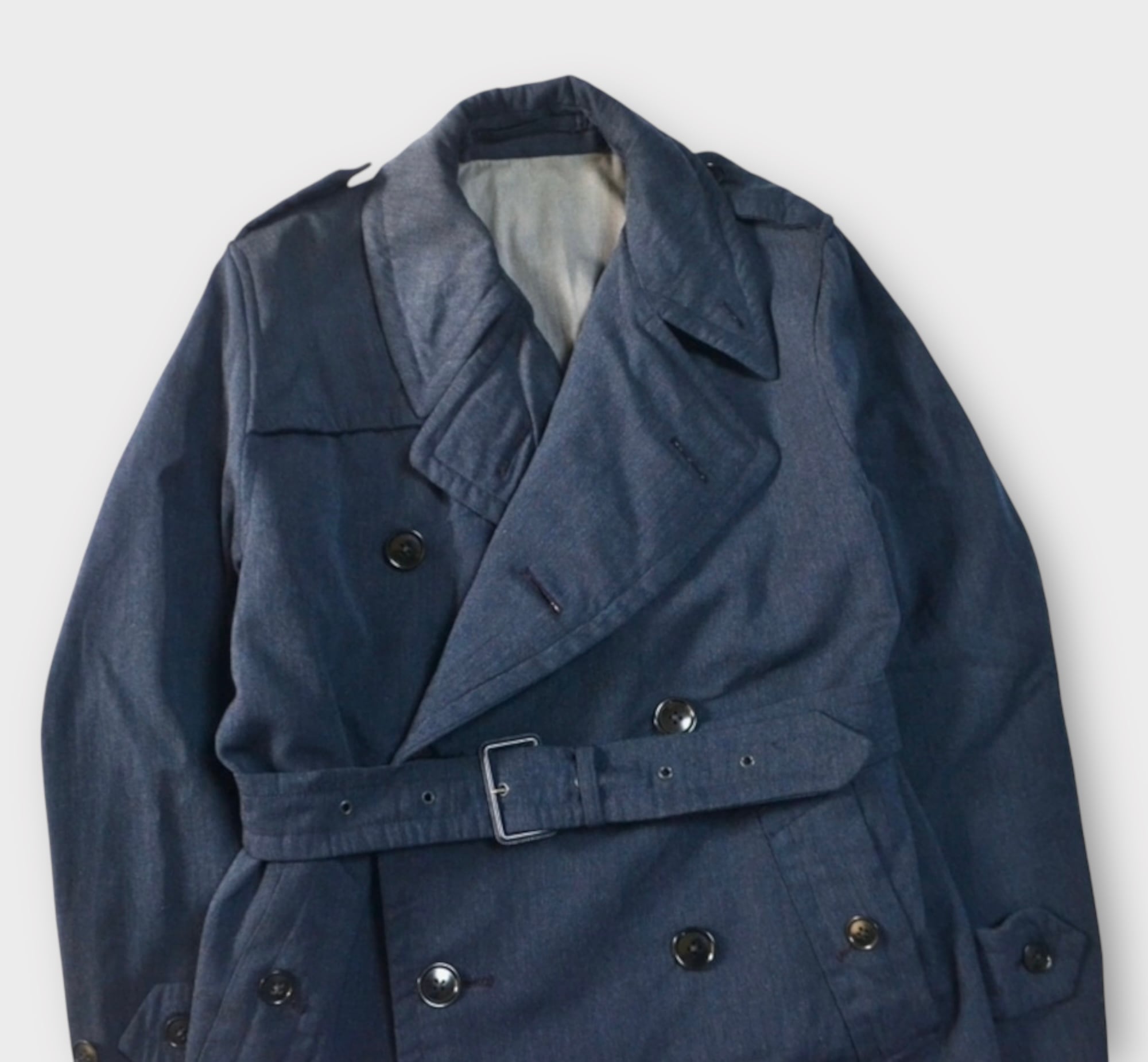 60's Royal Air Force Wool Gabardine Trench Coat | Daily Dress Market