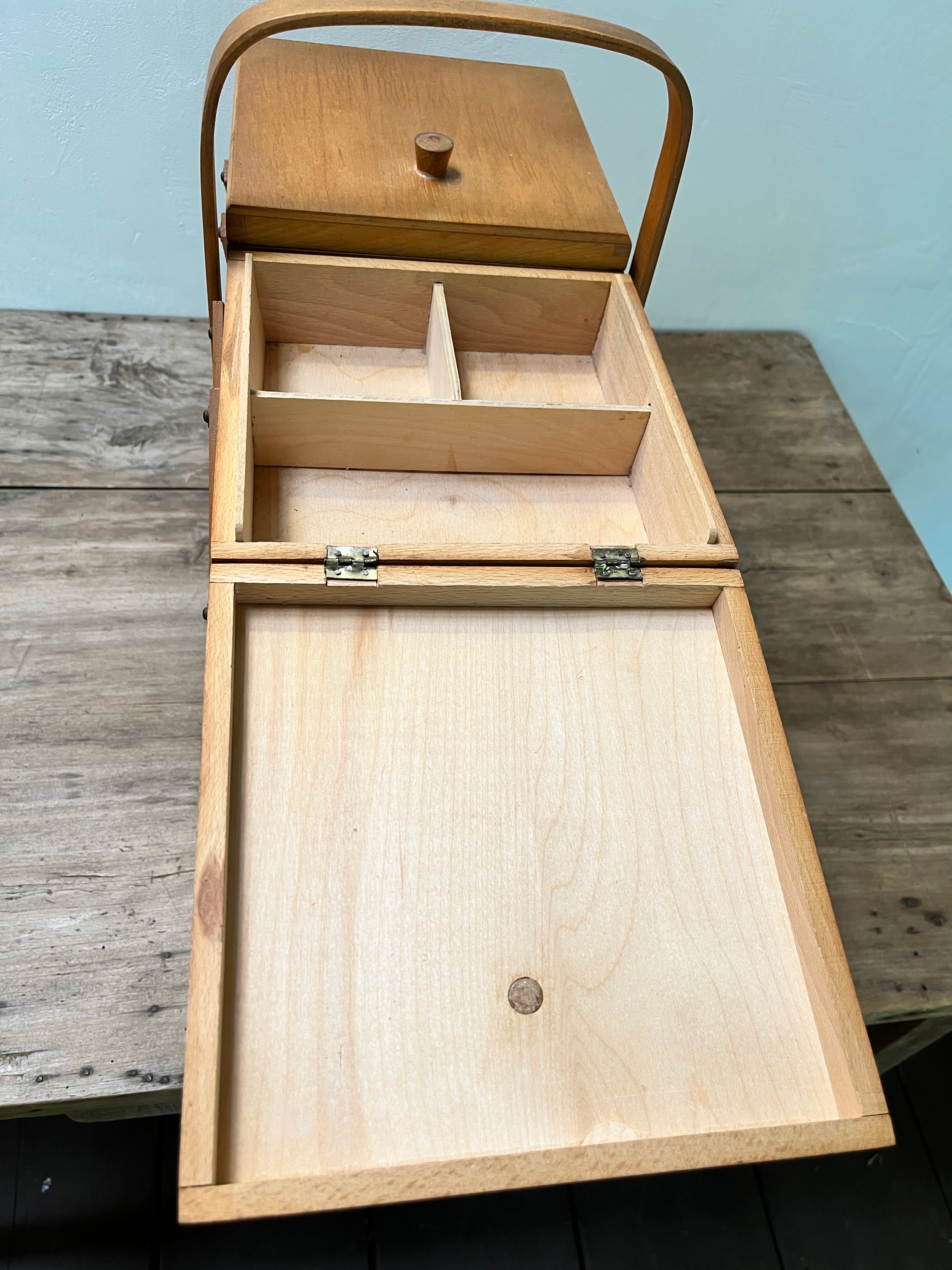 Sewing Box ソーイングボックス　フレンチヴィンテージ Sawing box France＜ソーイングボックス・木製ボックス・フランス