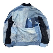 【bomber38】再構築リバーシブルボンバー Kimono×denim MIX BOMBER JACKET