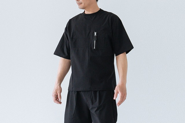 WATER REPELLENT TAFFETA - MA-1 POCKET TEE : 撥水タフタ - MA-1ポケットTEE