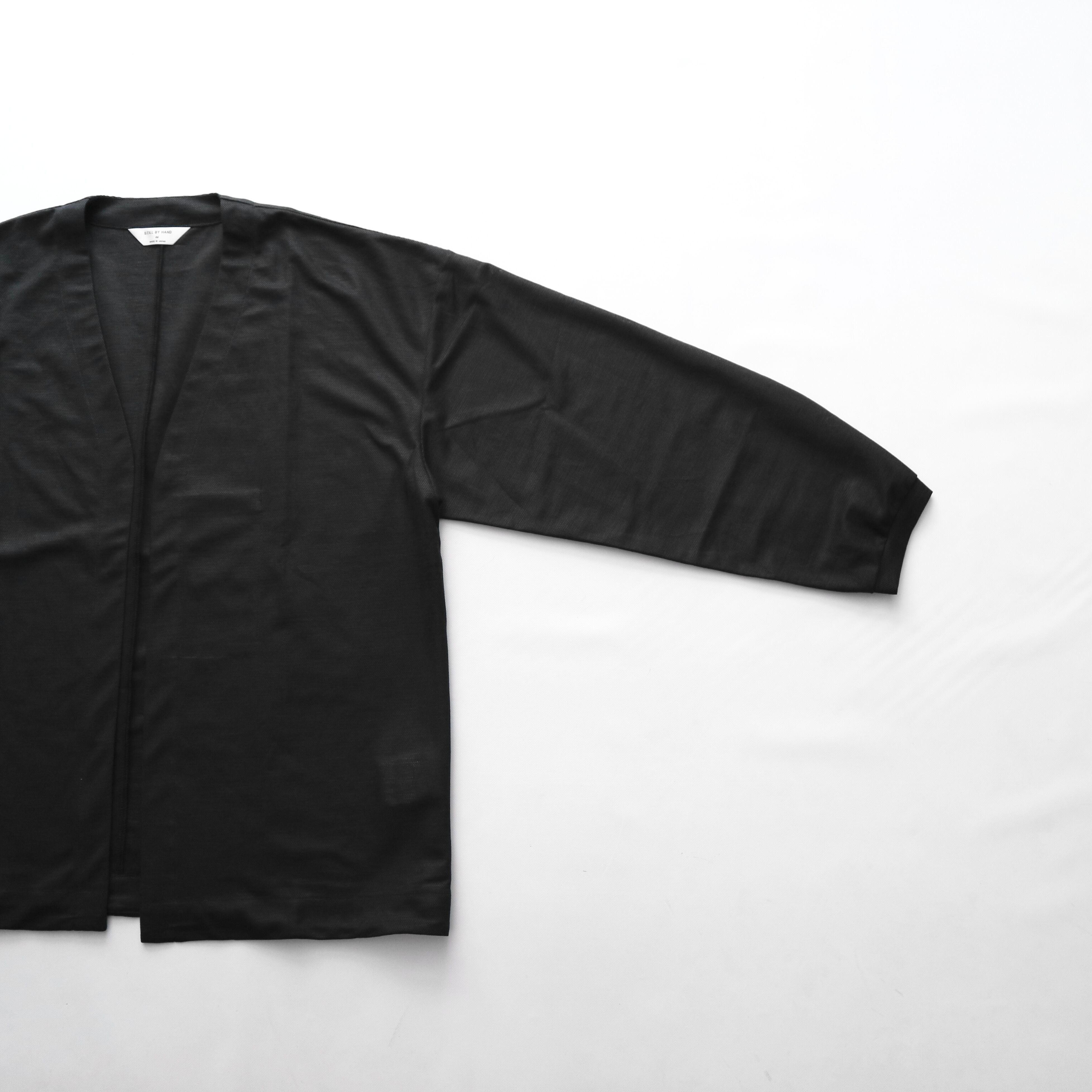 STILL BY HAND スティルバイハンド】RAMIE PIQUE BUTTONLESS CARDIGAN 