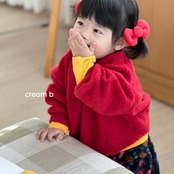 韓国子供服 / 26winter / cream bbang / ポカポカアンゴラニットTシャツ / キッズ / 冬服 *XXS~XL*