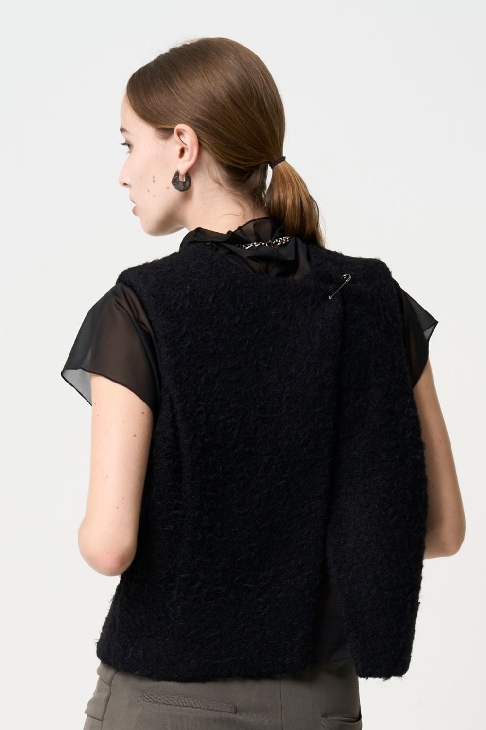 2way Boa Gilet - BLACK | seven dot - ライフスタイルECサイト -
