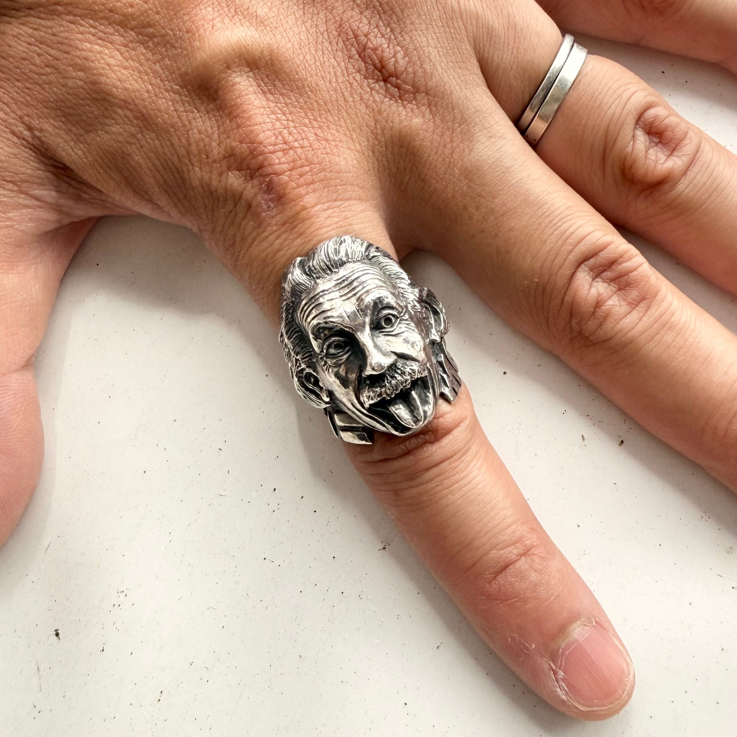 00's Vintage “CRAZY PIG DESIGNS” EINSTEIN RING | 放課後の思い出