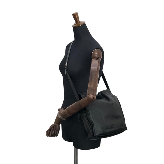 LOEWE ロエベ ショルダーバッグ ブラック アナグラム ナッパレザー 巾着 vintage ヴィンテージ オールド zbxjy7
