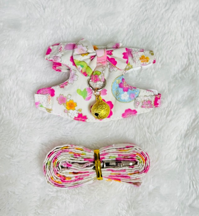 ハーネス リード付き リボン