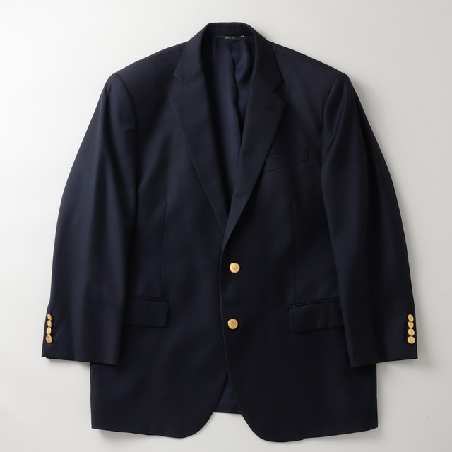 【極美品】BROOKS BROTHERS Loro Piana Made in USA wool Navy blazer size38S gold button mint condition ／ブルックス ブラザーズ ロロ・ピアーナ 高級生地 ウール 紺ブレ ネイビー ジャケット サイズ38S 金ボタン 定価約18万 USA製 ミントコンディション