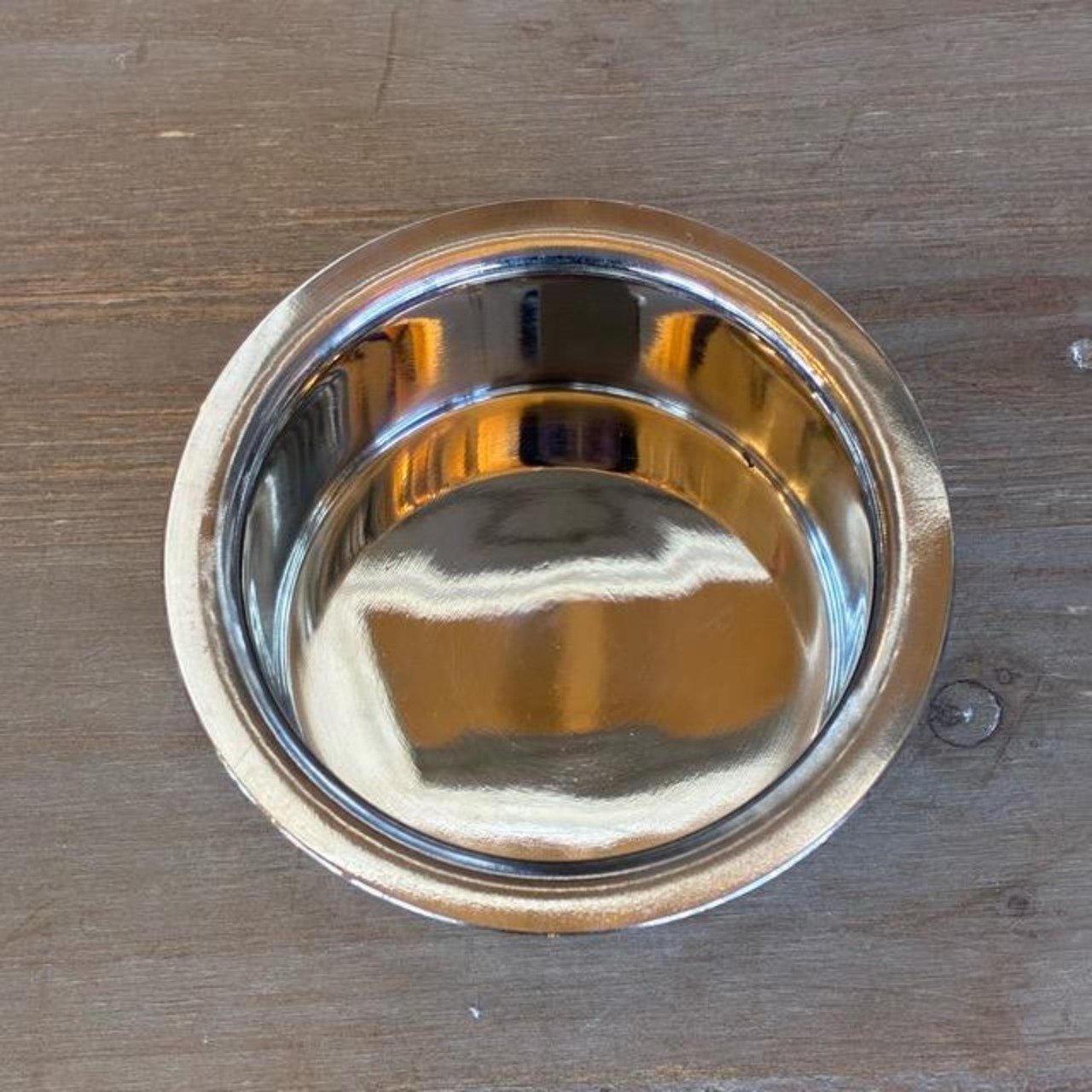 India Stainless Steel Curry Small Plate, Small, Round, Suitable for Outdoor Use