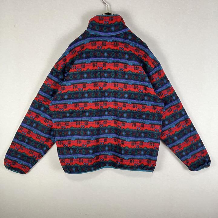 70s エルエルビーン ジップフリース L グリーン 紫 レッド スウェット