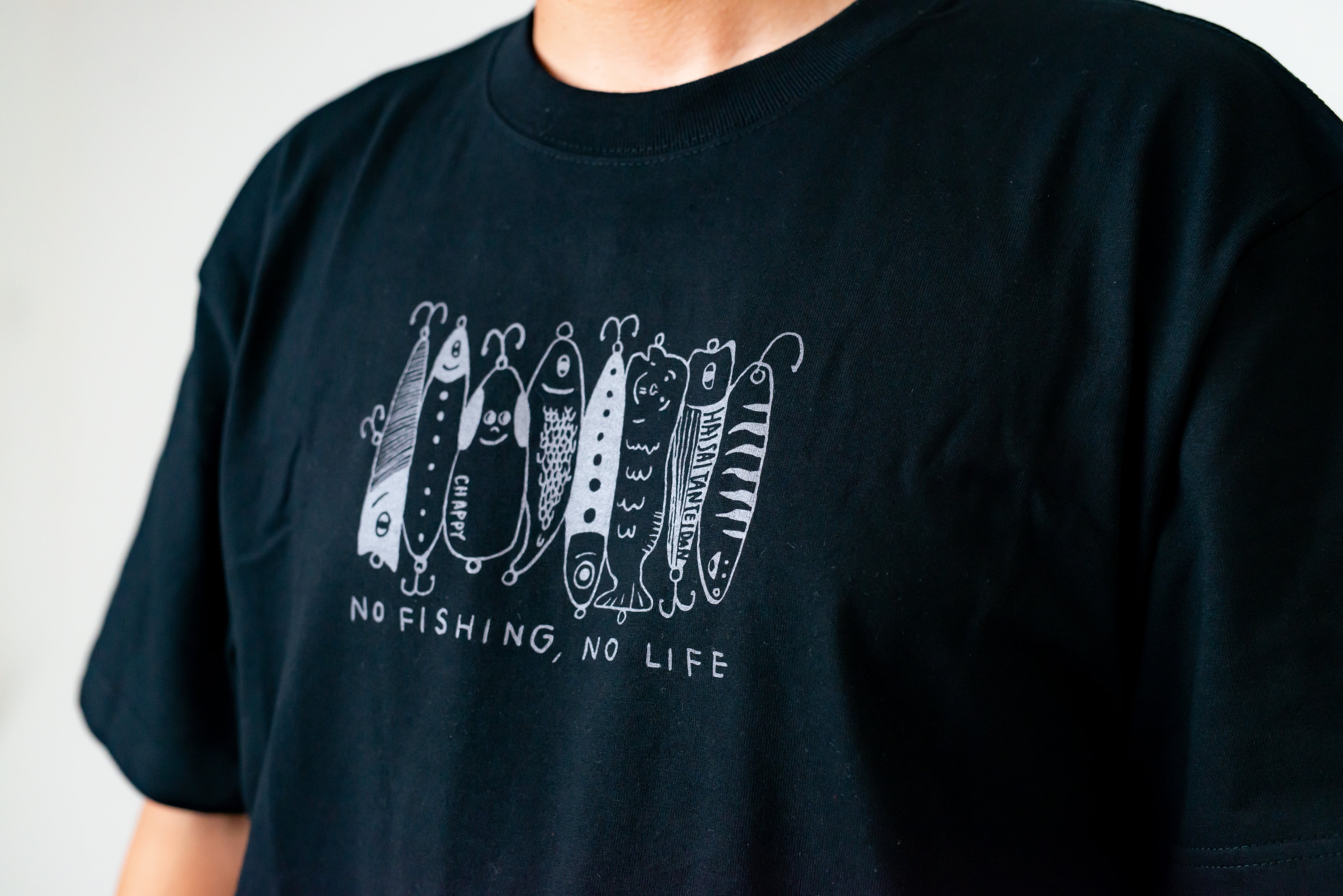 チャッピー ルアーtシャツ ブラック ハイサイ探偵団 公式グッズ チャッピー ルアーtシャツ ブラック ハイサイ探偵団 公式グッズ