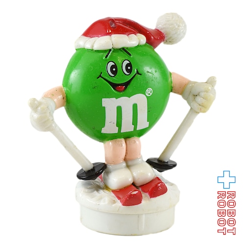 M&M's 1991 サンタハット グリーン クリスマスオーナメント