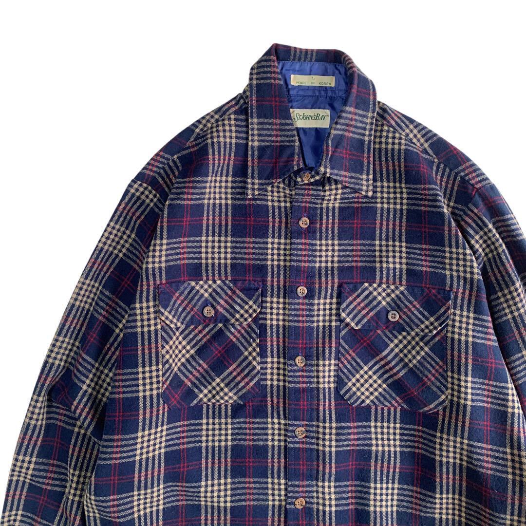 90s USA製 ST.JOHN'S BAY Check Shirt