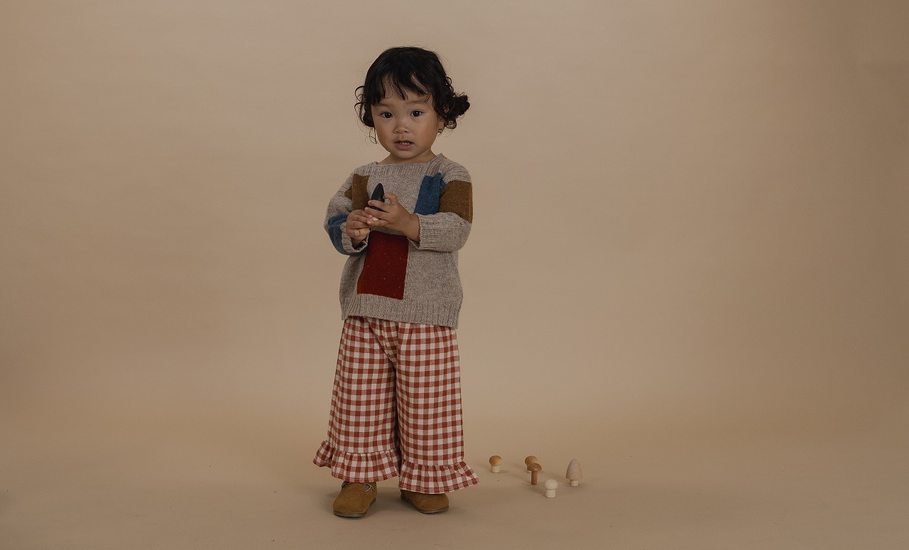 ORGANIC ZOO Paprika Gingham Frill Culottes