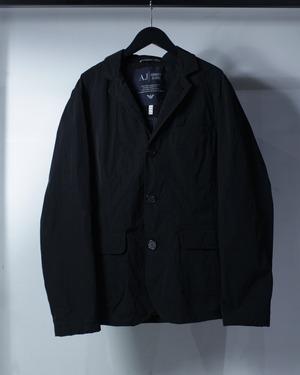 【Caka BLACK】“ARMANI JEANS” Solid Black Loose Tailored Jacket