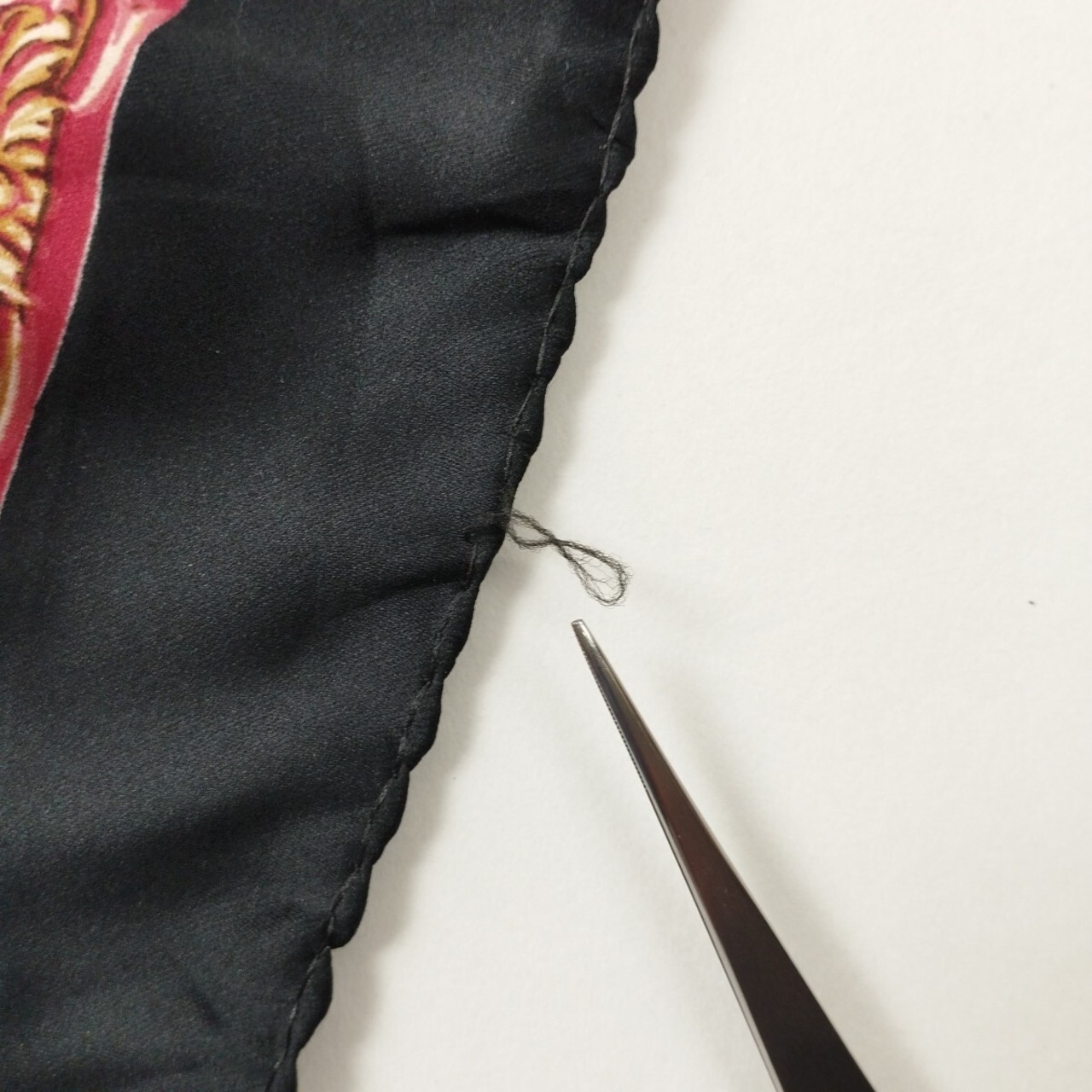 イタリア製　 BAAR&BEARDS 黒赤 ポリエステル　オールド