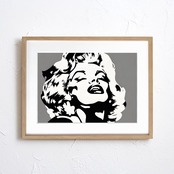 Marilyn Monroe|永遠のハリウッドアイコンを描くアートポスター|モダン&ヴィンテージに映える額縁セット|国内生産・A3ポスター