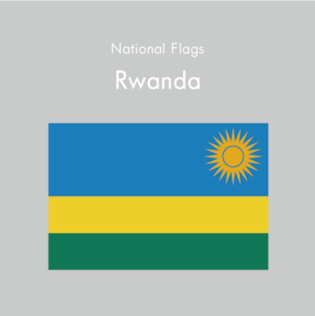 国旗ステッカー　ルワンダ