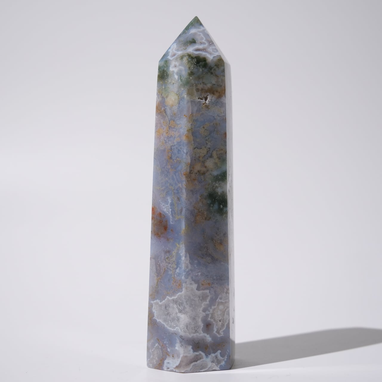 ◇特価◇モスアゲートのBIGタワー　天然石 モスアゲートタワーポイント、天然宝石オベリスクワンド、鉱物標本