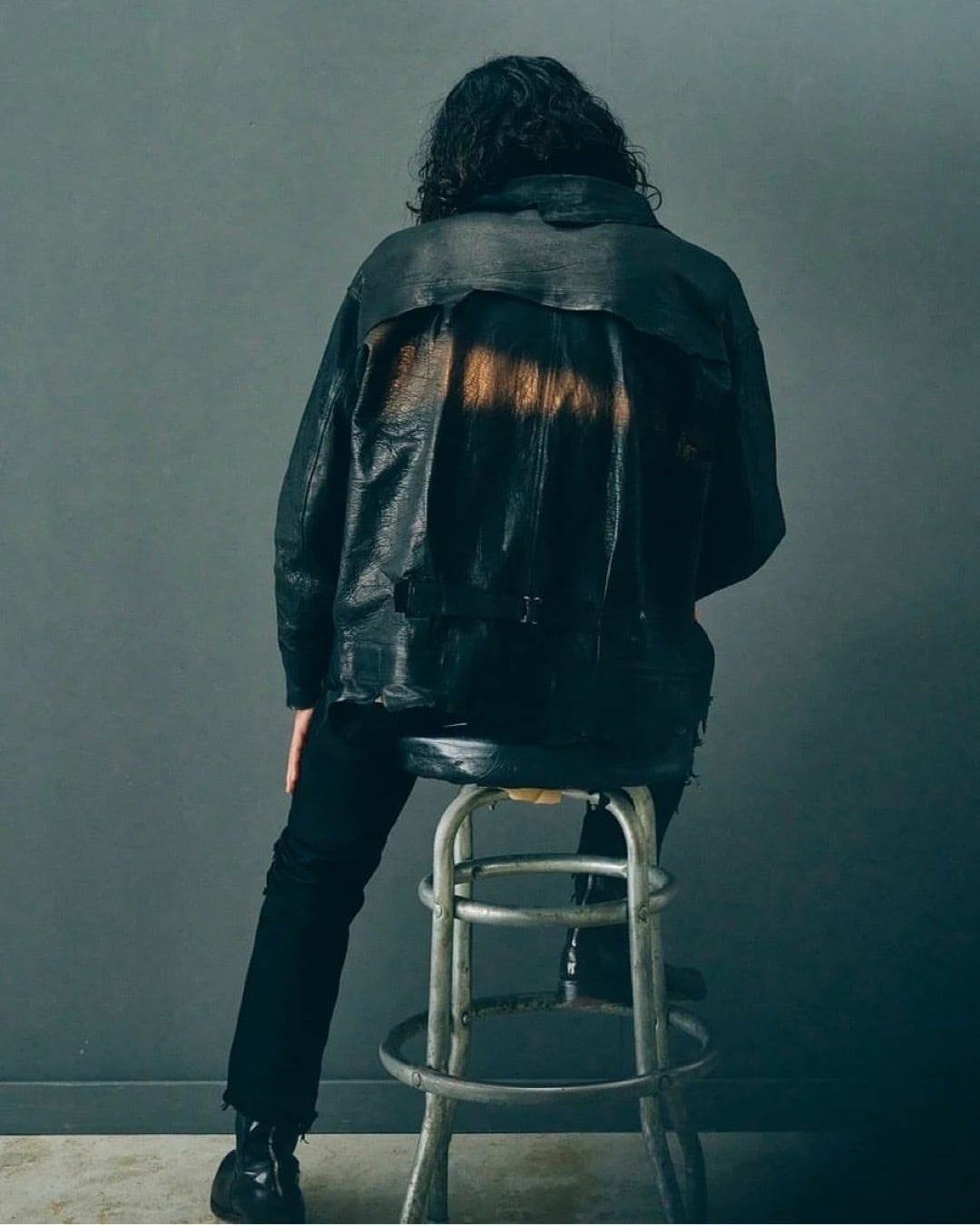 GOODKARMA DEVELOPMENT. Leather Blouse 