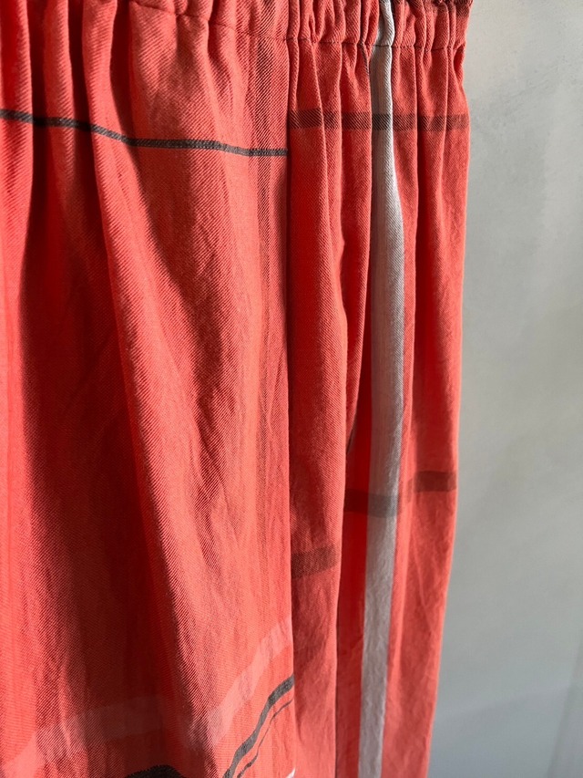 37)  ポワンスカート ショート コットン　OR/BE　玉木新雌 tamaki niime