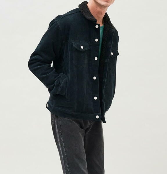 ドクターデニム DR.DENIM ジャケット ボアジャケット ブルゾン CALEB DENIM JACKET Black Cord【正規取扱店】 |  BEES HIGH