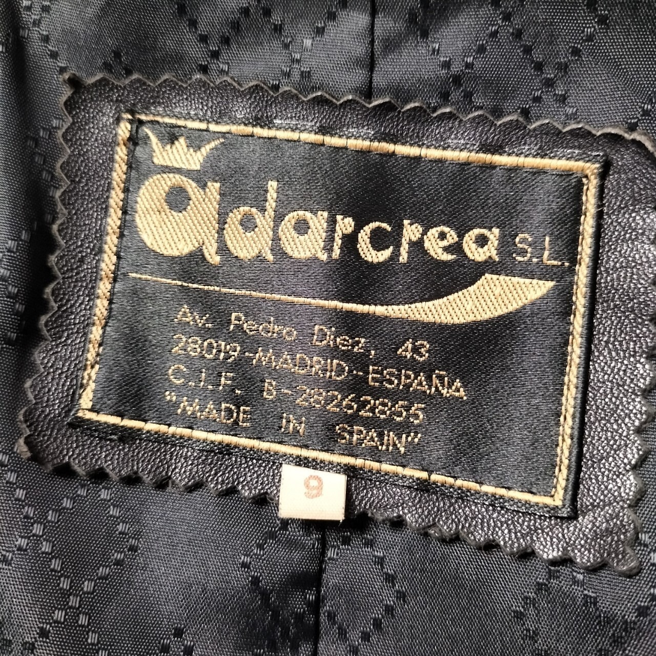 スペイン製 adarcrea レザージャケット