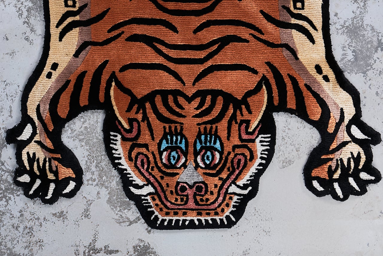 Tibetan Tiger Rug 《Sサイズ•シルク・オリジナル3・トラディショナル