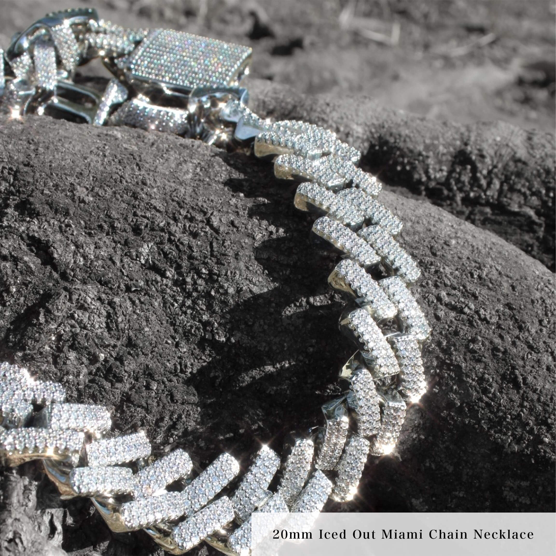 20mm Iced Out Miami Chain Necklace MN1-17 | MALIARE