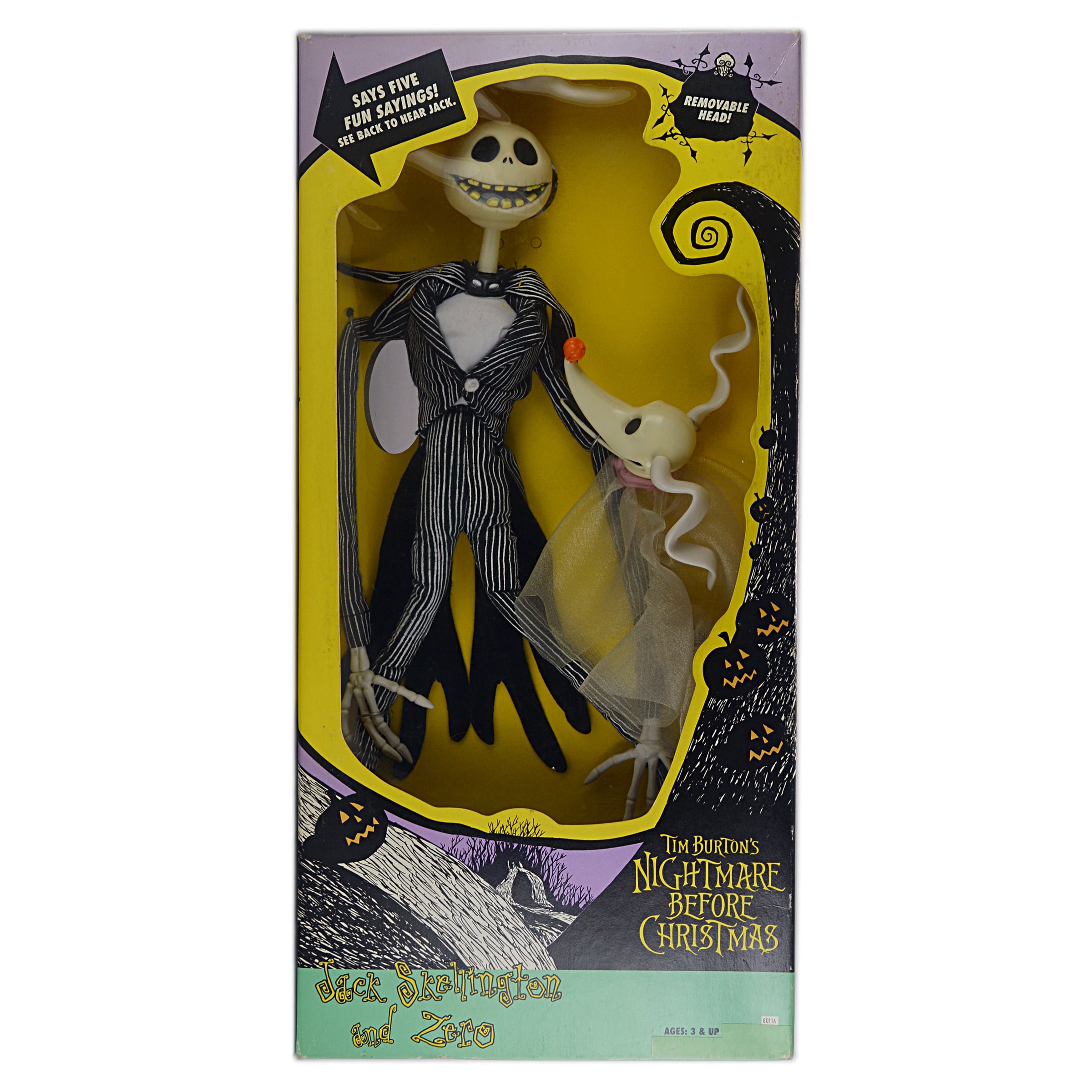 ナイトメアー ビフォア クリスマス ジャック・スケリントン＆ゼロ ハズブロ社 ハズブロ社 ナイトメアー・ビフォア・クリスマスジャック
