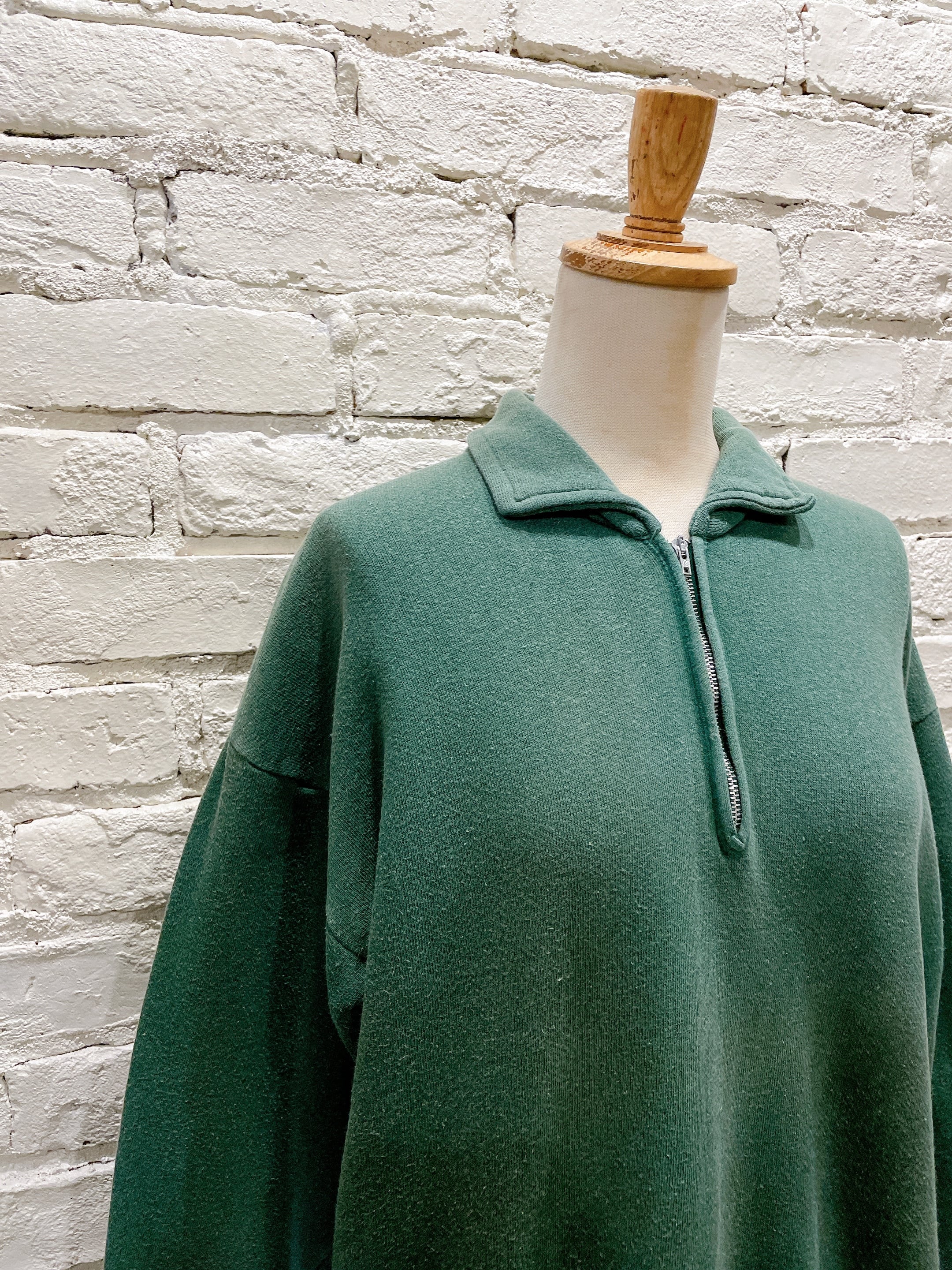 60年代 ハーフジップ 襟付きヴィンテージスウェット | Used & Vintage 