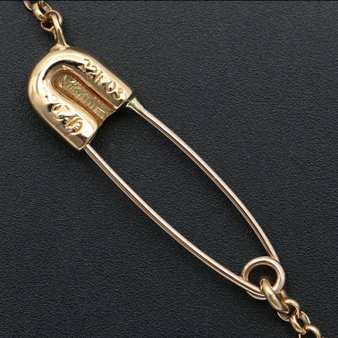 CHROME HEARTS クロムハーツ 22K ダイヤモンド ロールチェーン CH