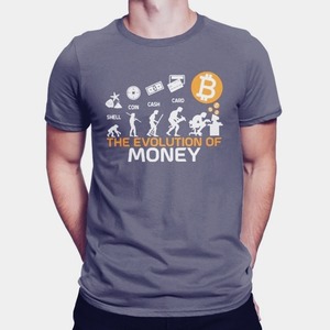 Tシャツ　BTC　Bitcoin（evolution）　　BTC01-006