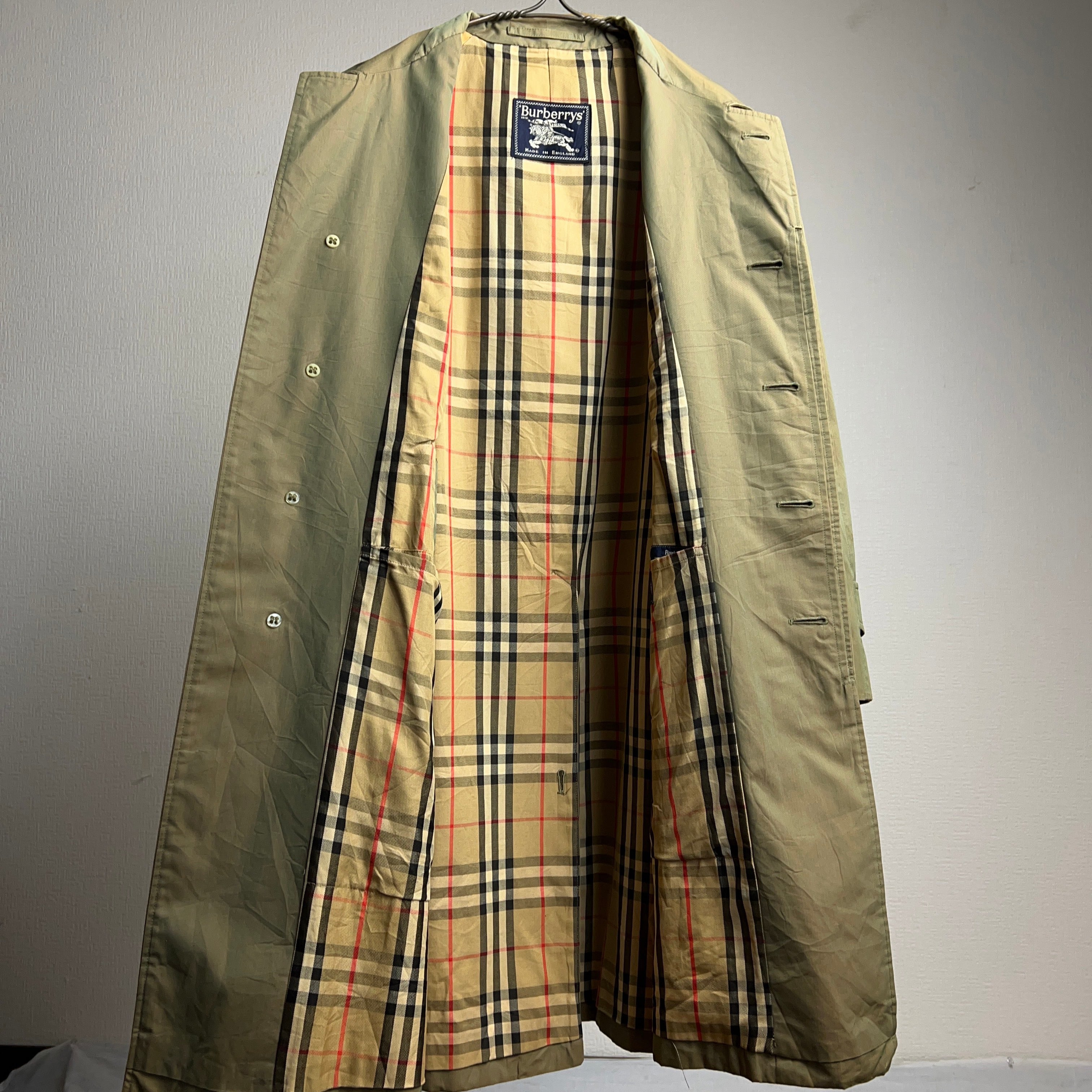 80's~90's 'Burberrys' バルマカーンコート 玉蟲カラー 英国製 80's~90's 'Burberrys' バルマカーンコート 玉蟲カラー 英国製